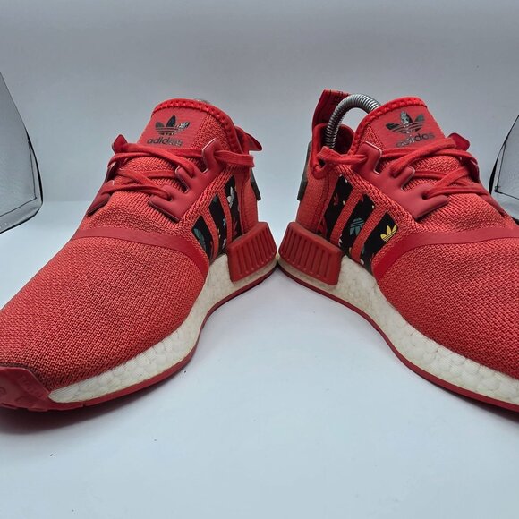 Adidas NMD_R1 J Mini Trefoils Kids Size 6 Red Athletic Shoes Walking Running Sch - Picture 3 of 13